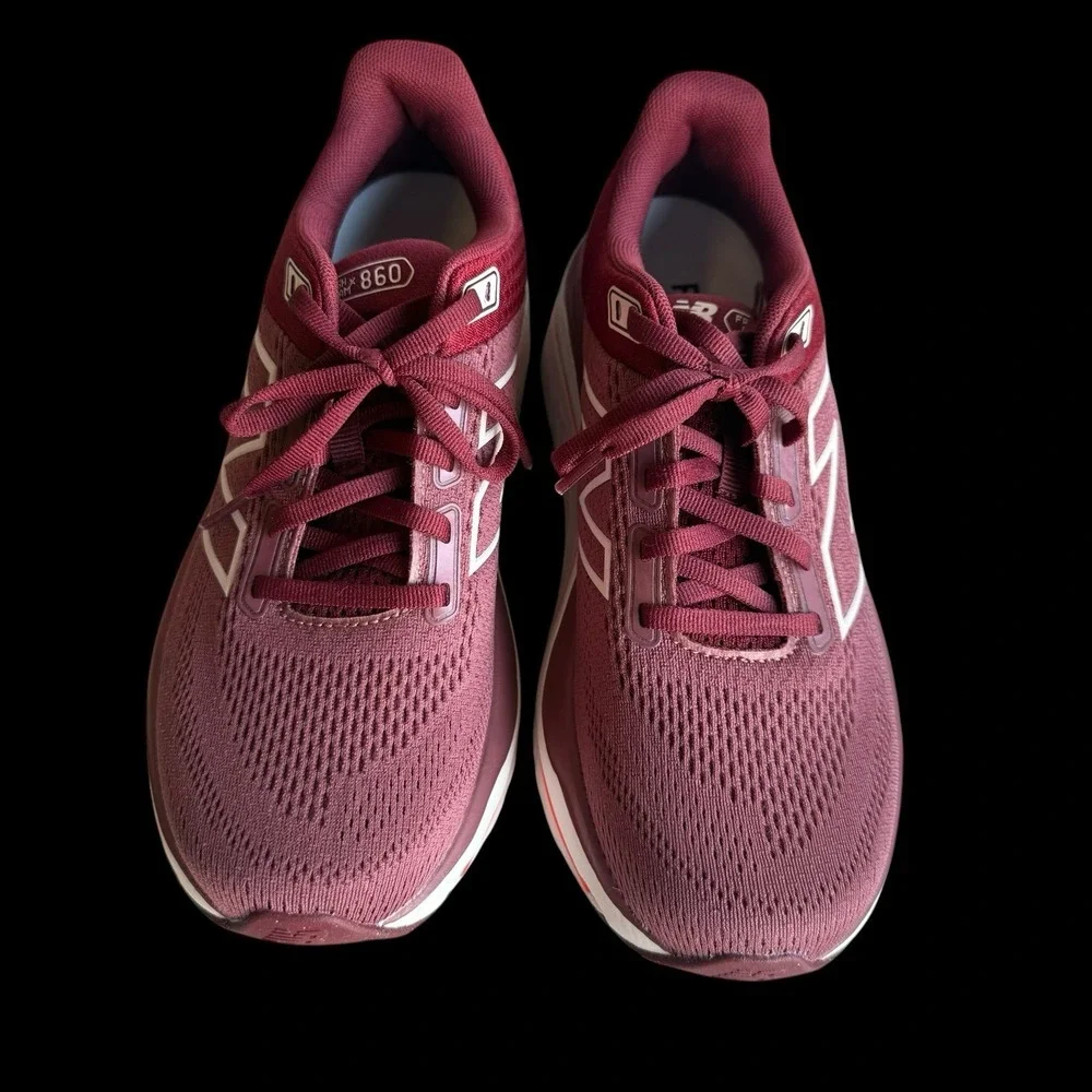 New Balance Fresh Foam X 860v14 Women's Size 8.5 B Red Running Shoes EUC - Picture 8 of 10